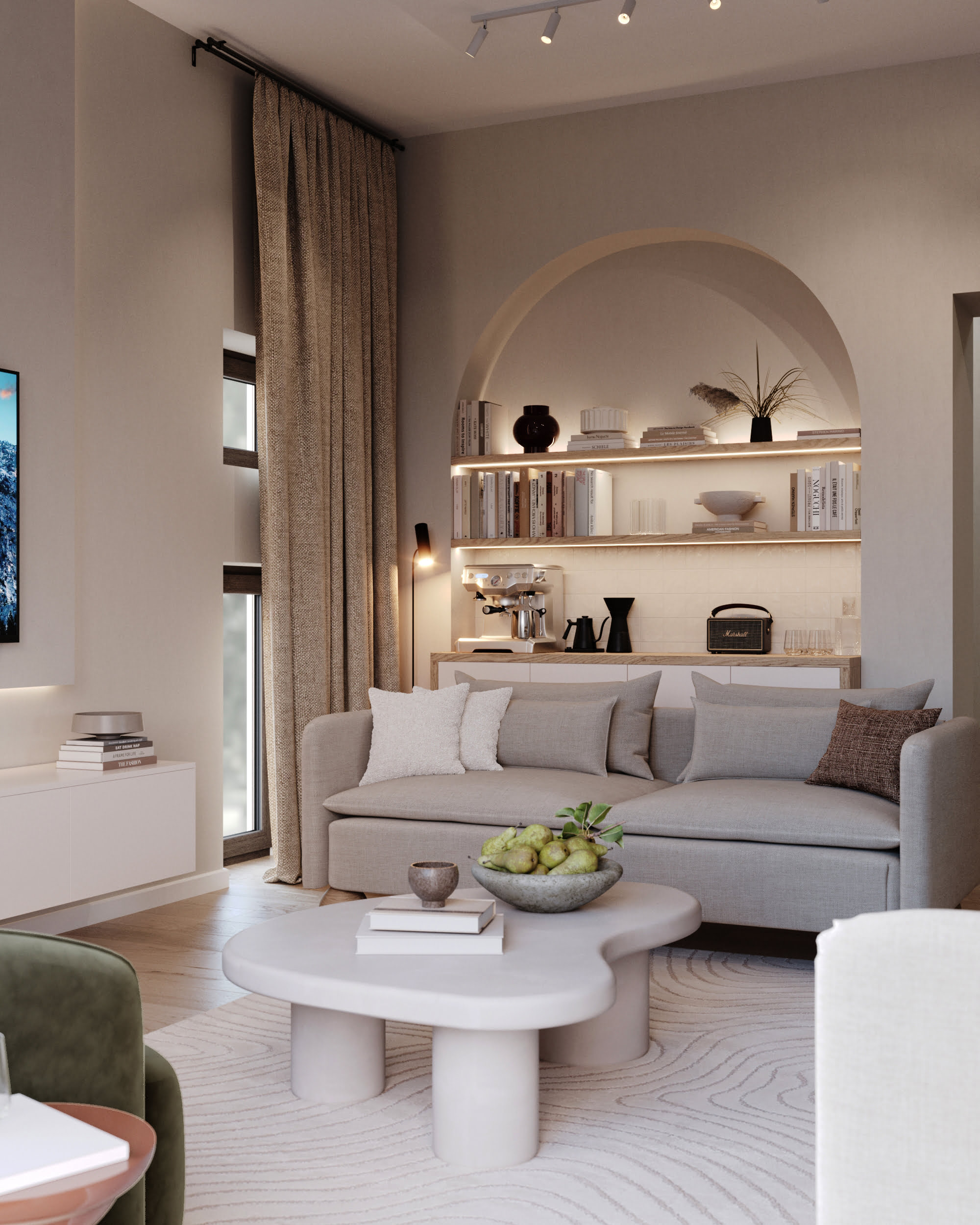 Livingroom + bucatarie