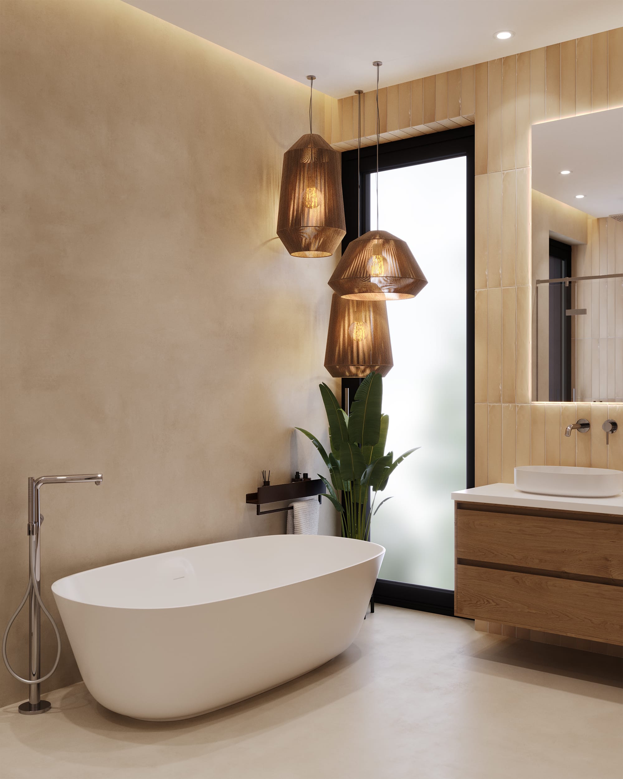 Dormitor master + baie