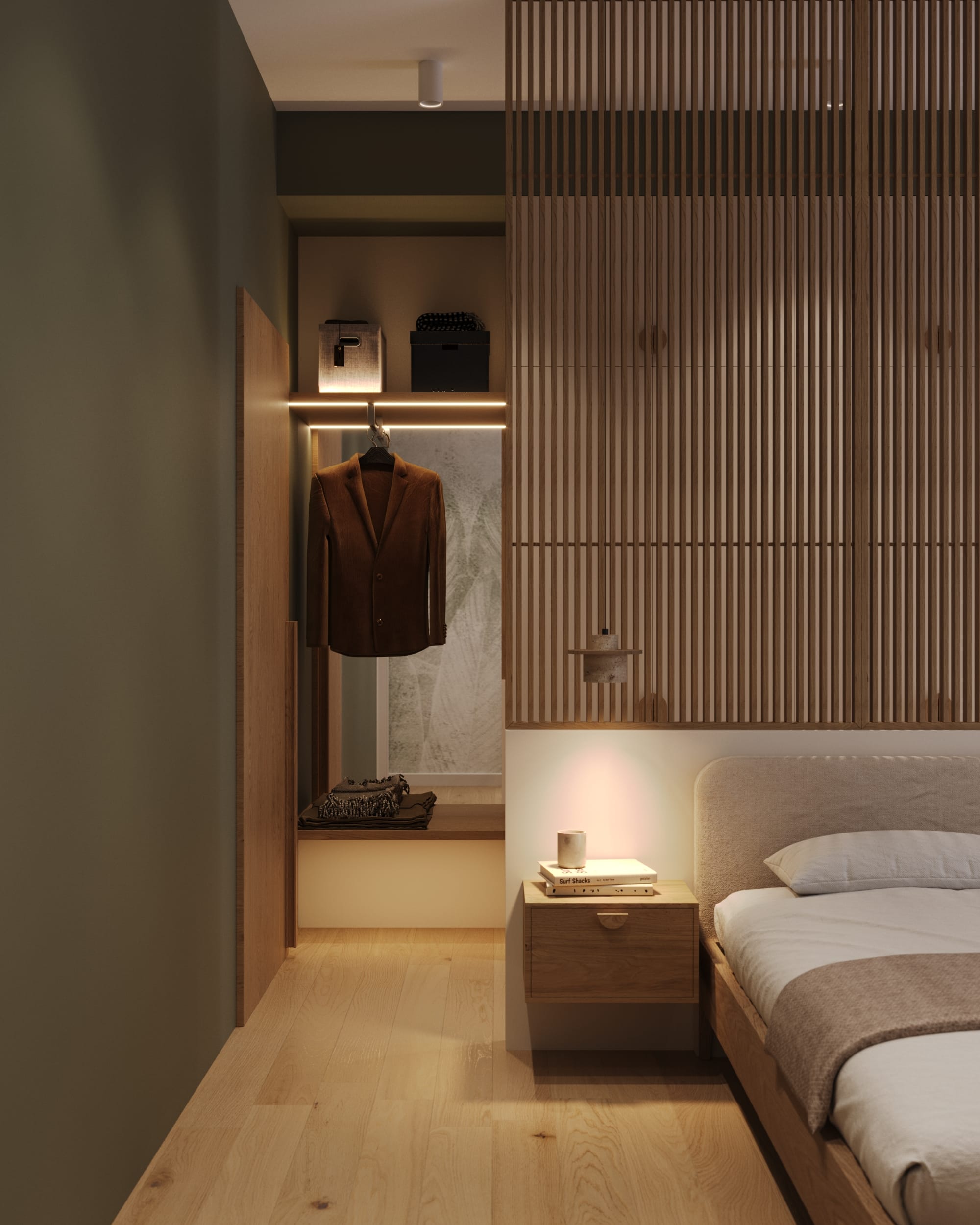 Dormitor master + baie