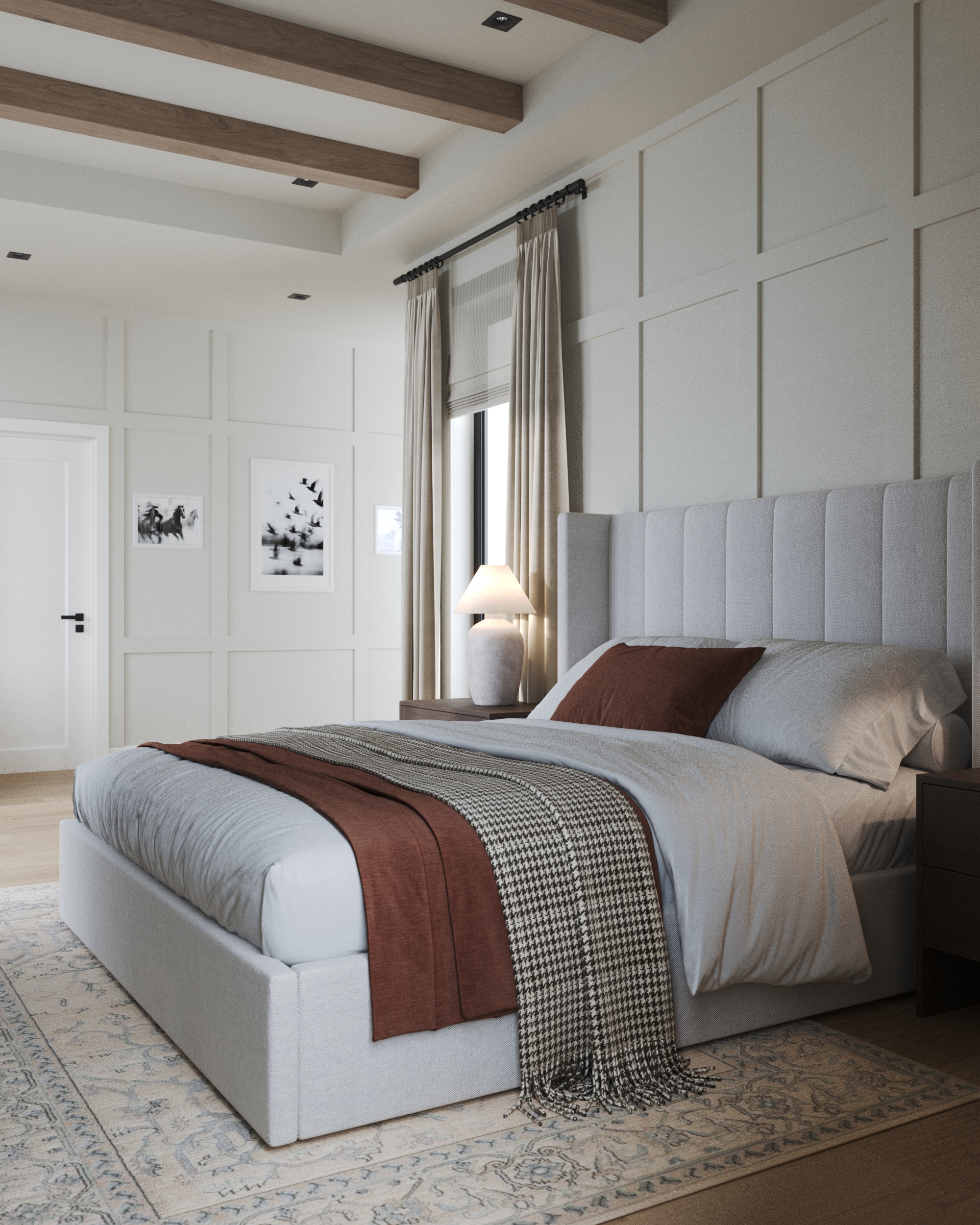 Master bedroom + dressing room