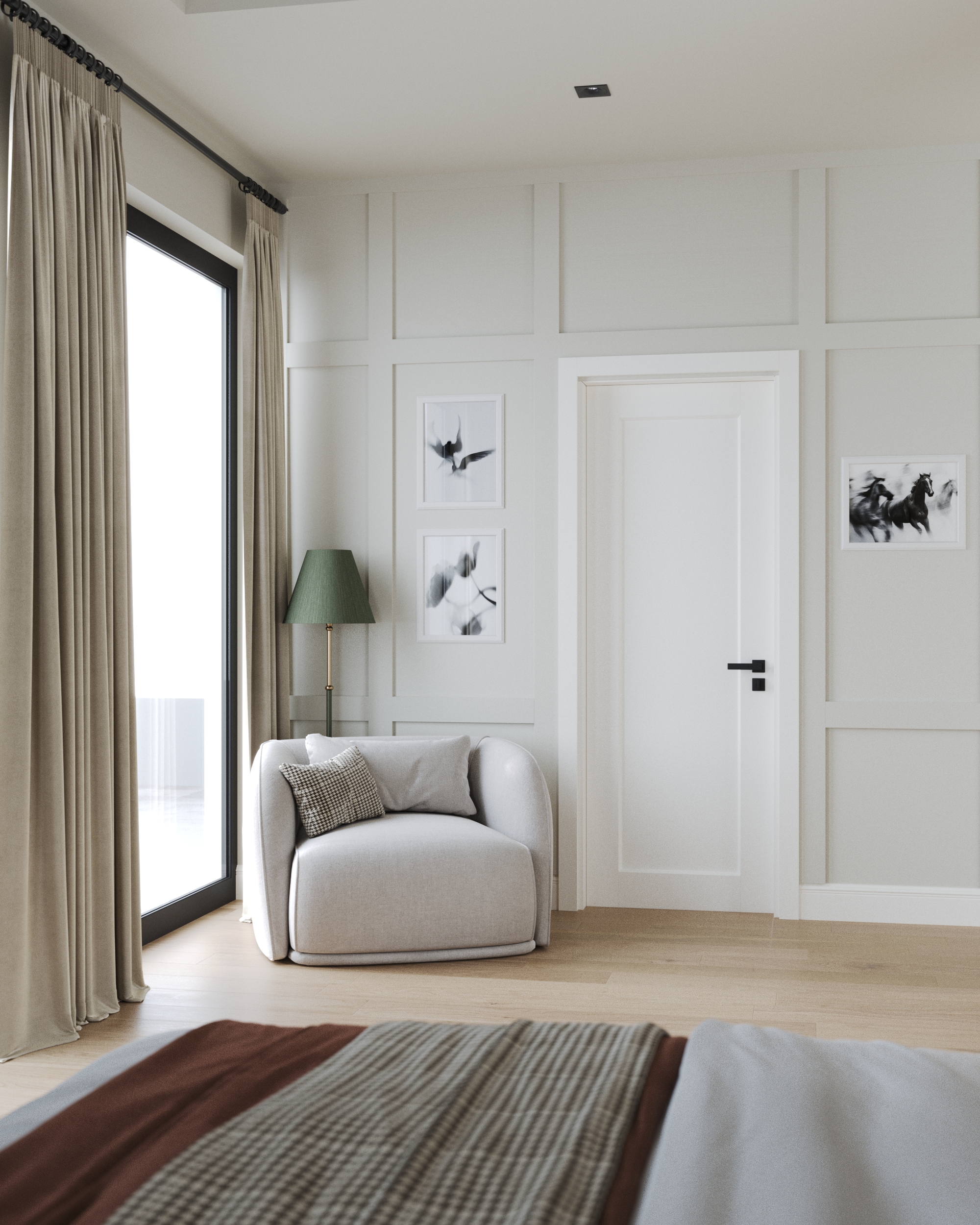 Master bedroom + dressing room