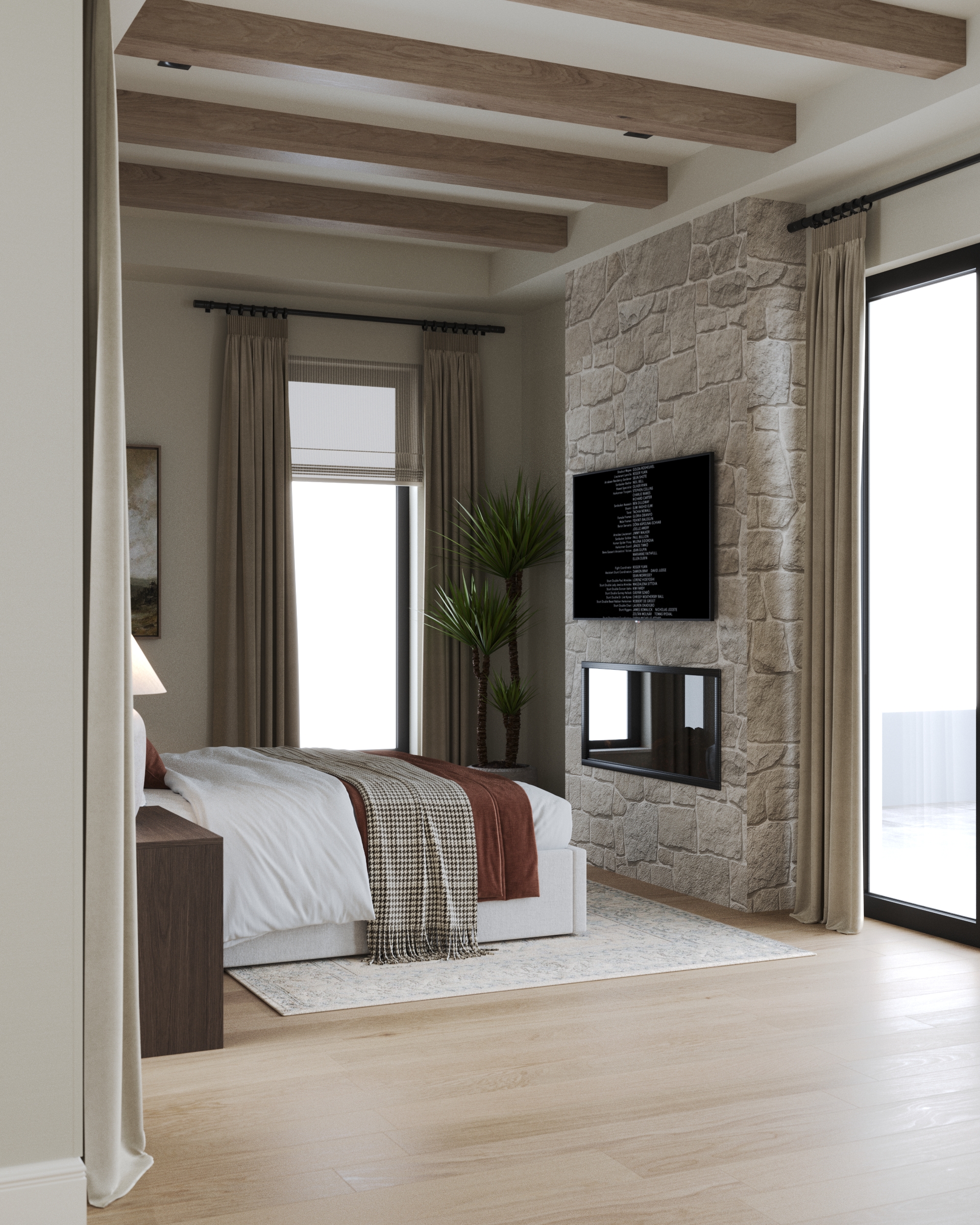 Master bedroom + dressing room