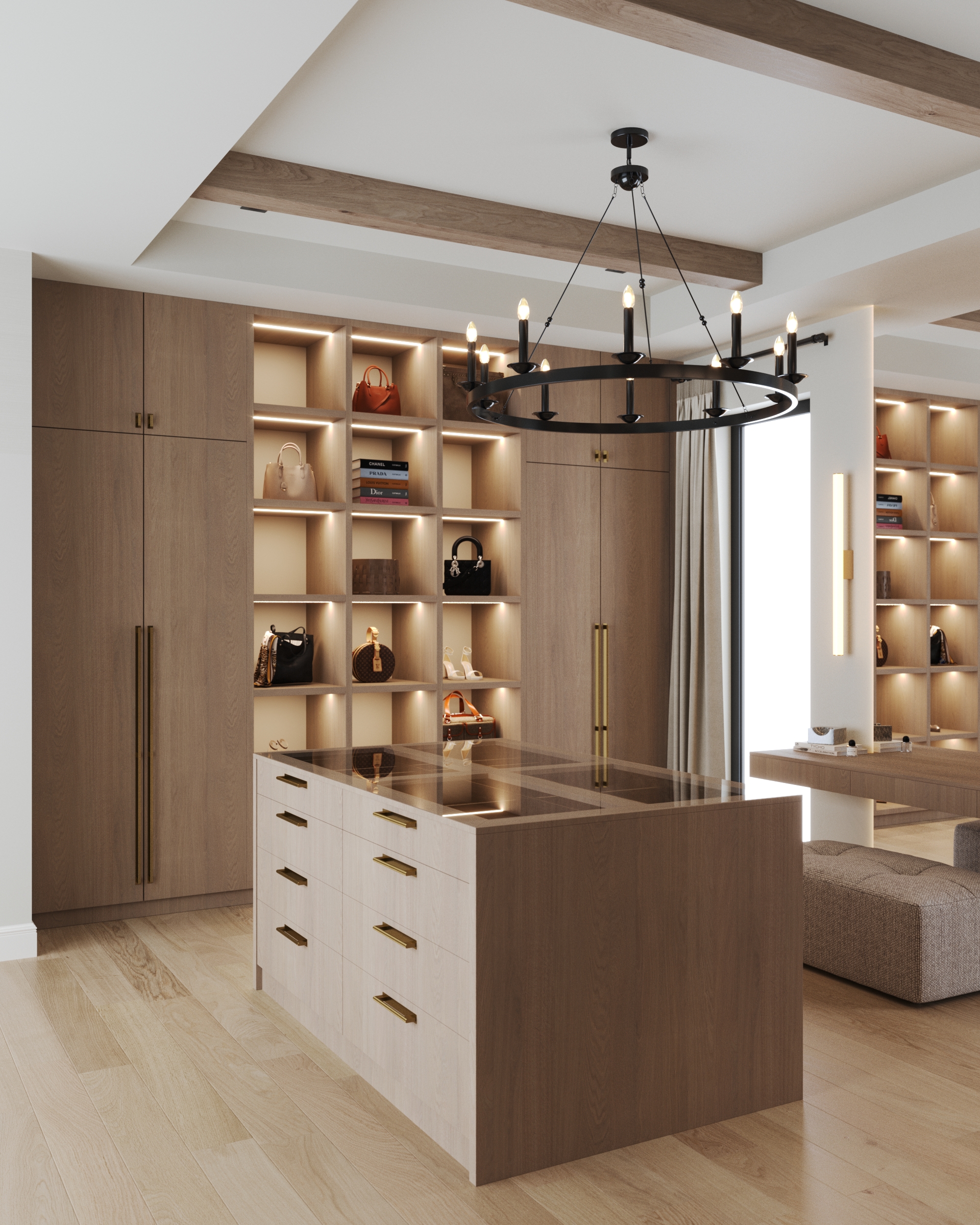 Master bedroom + dressing room