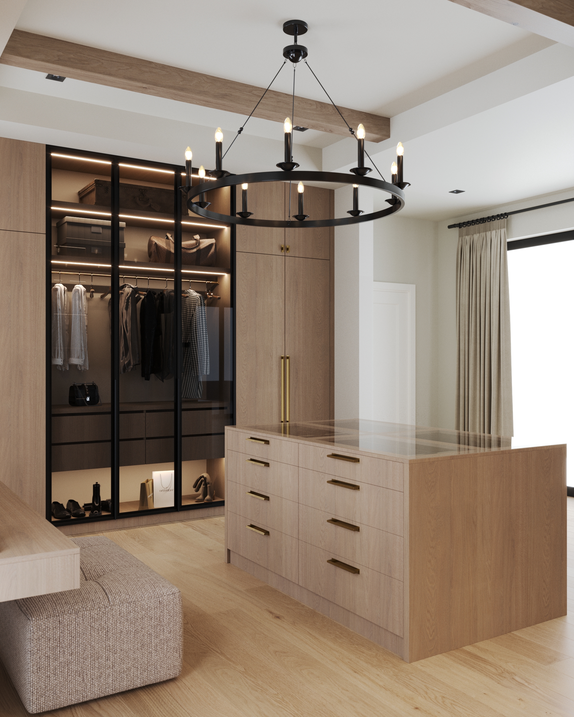 Master bedroom + dressing room