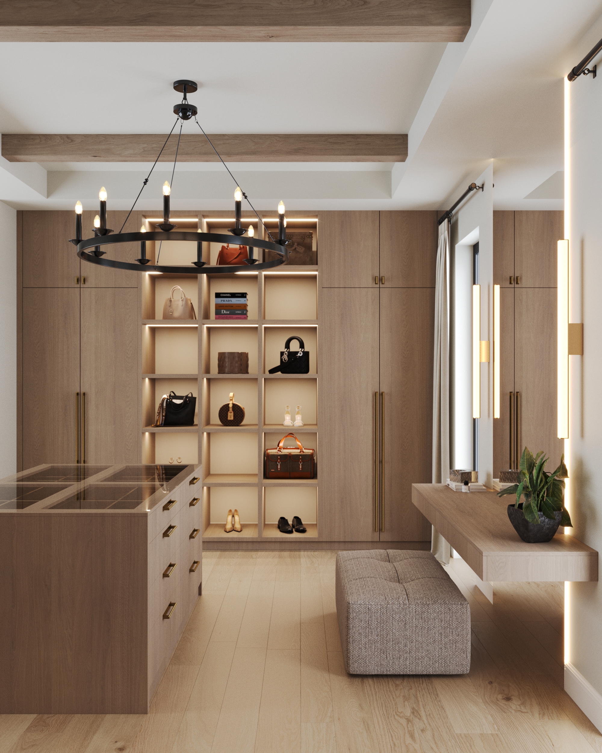 Master bedroom + dressing room