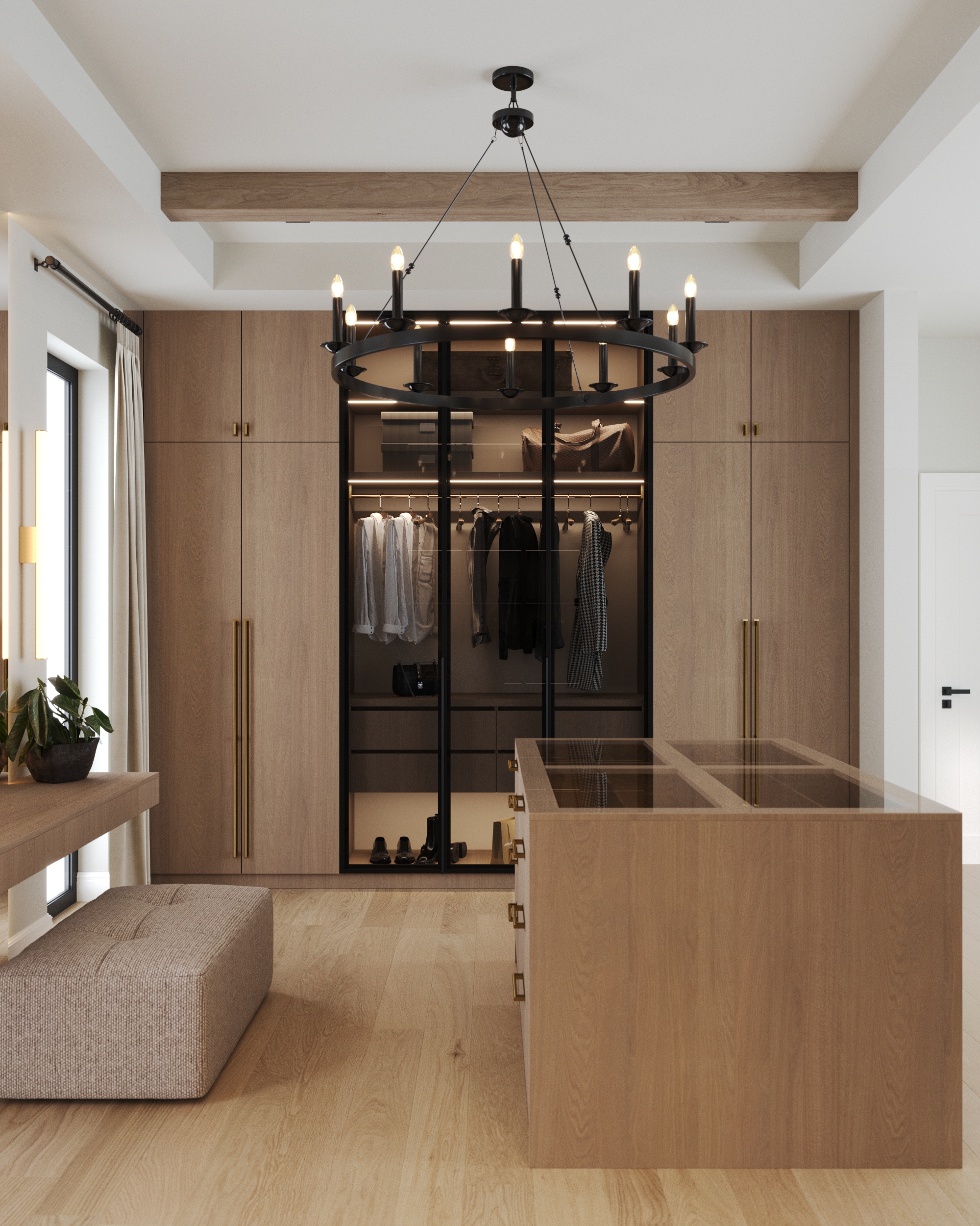 Master bedroom + dressing room