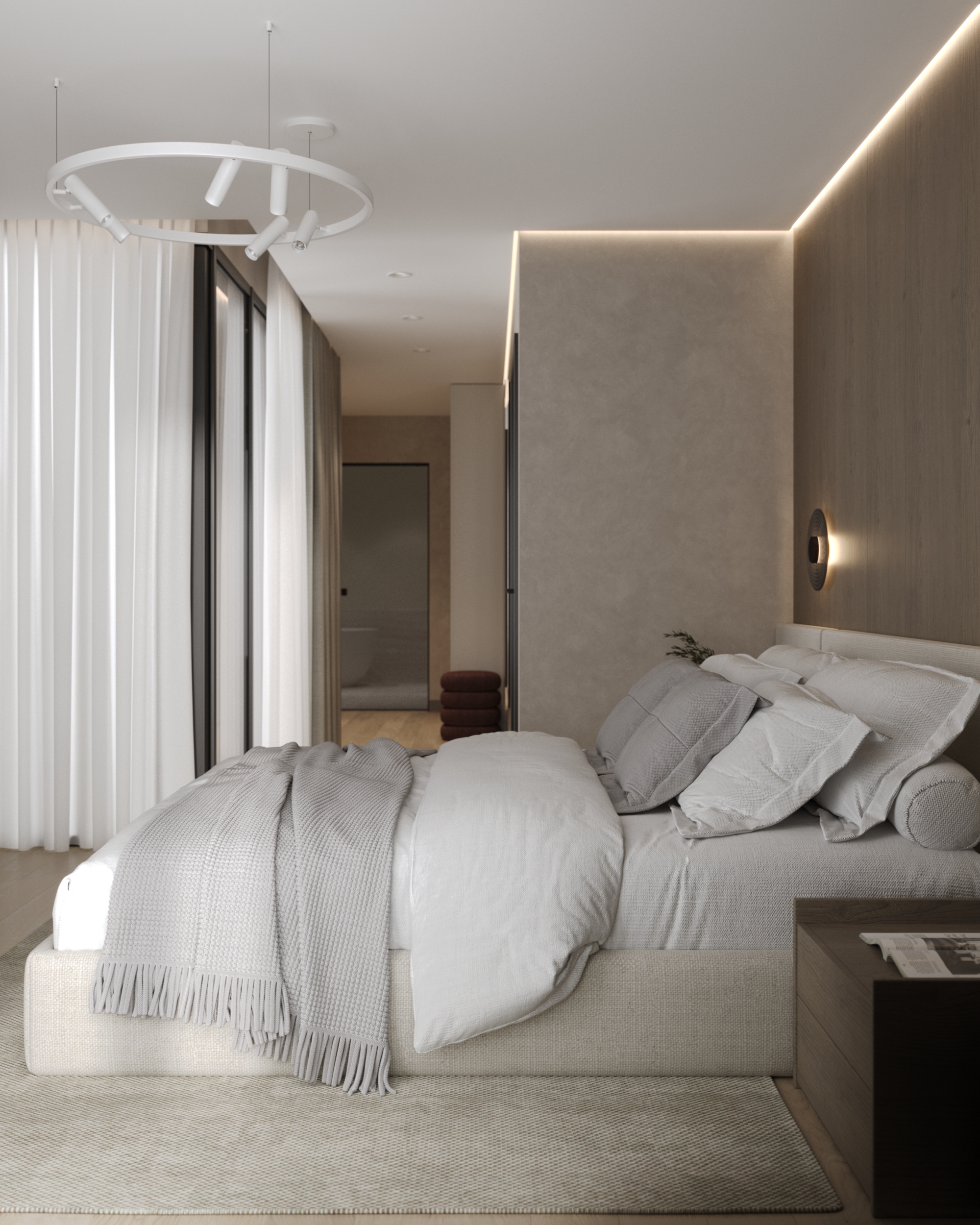 Master bedroom + dressing room