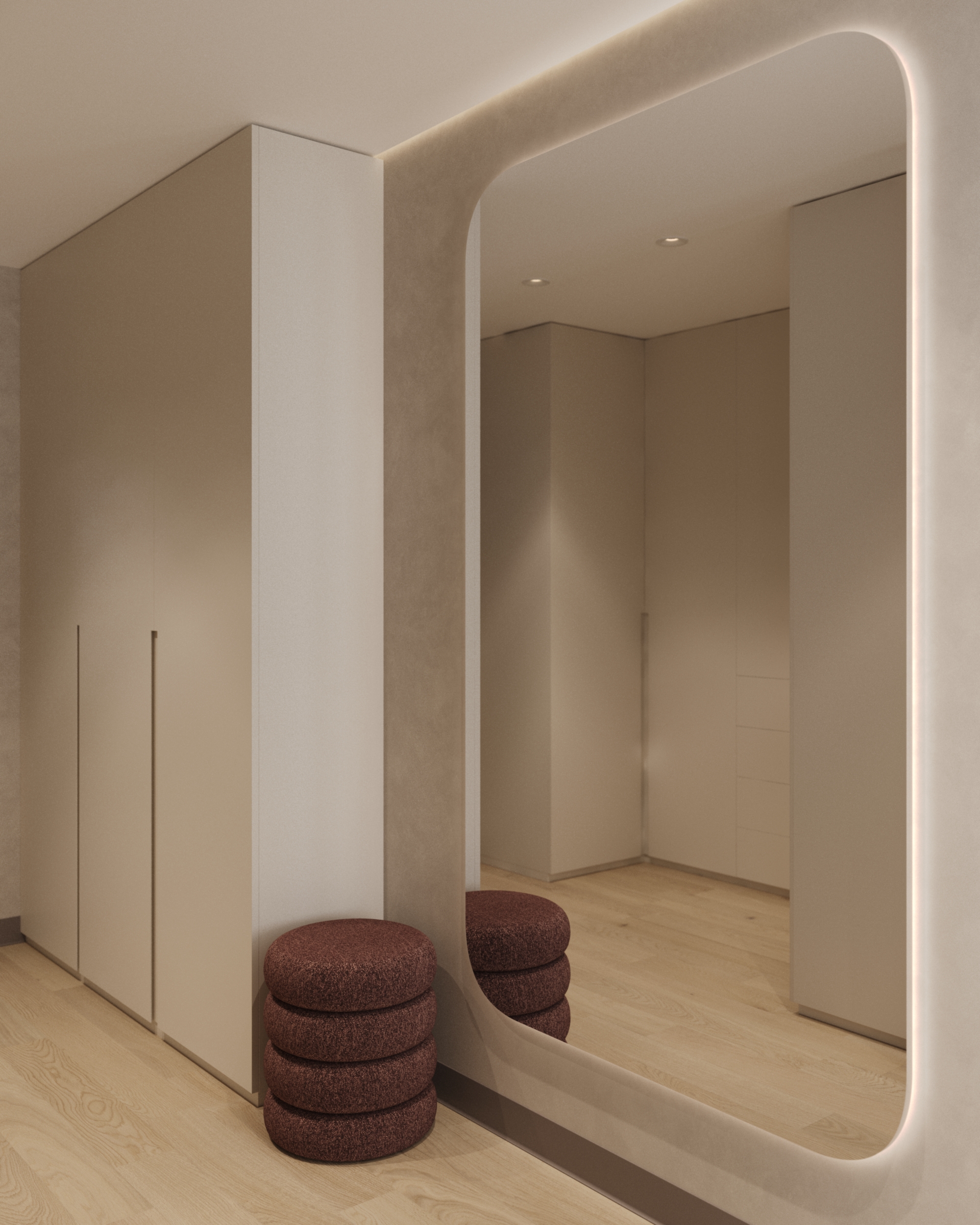 Master bedroom + dressing room