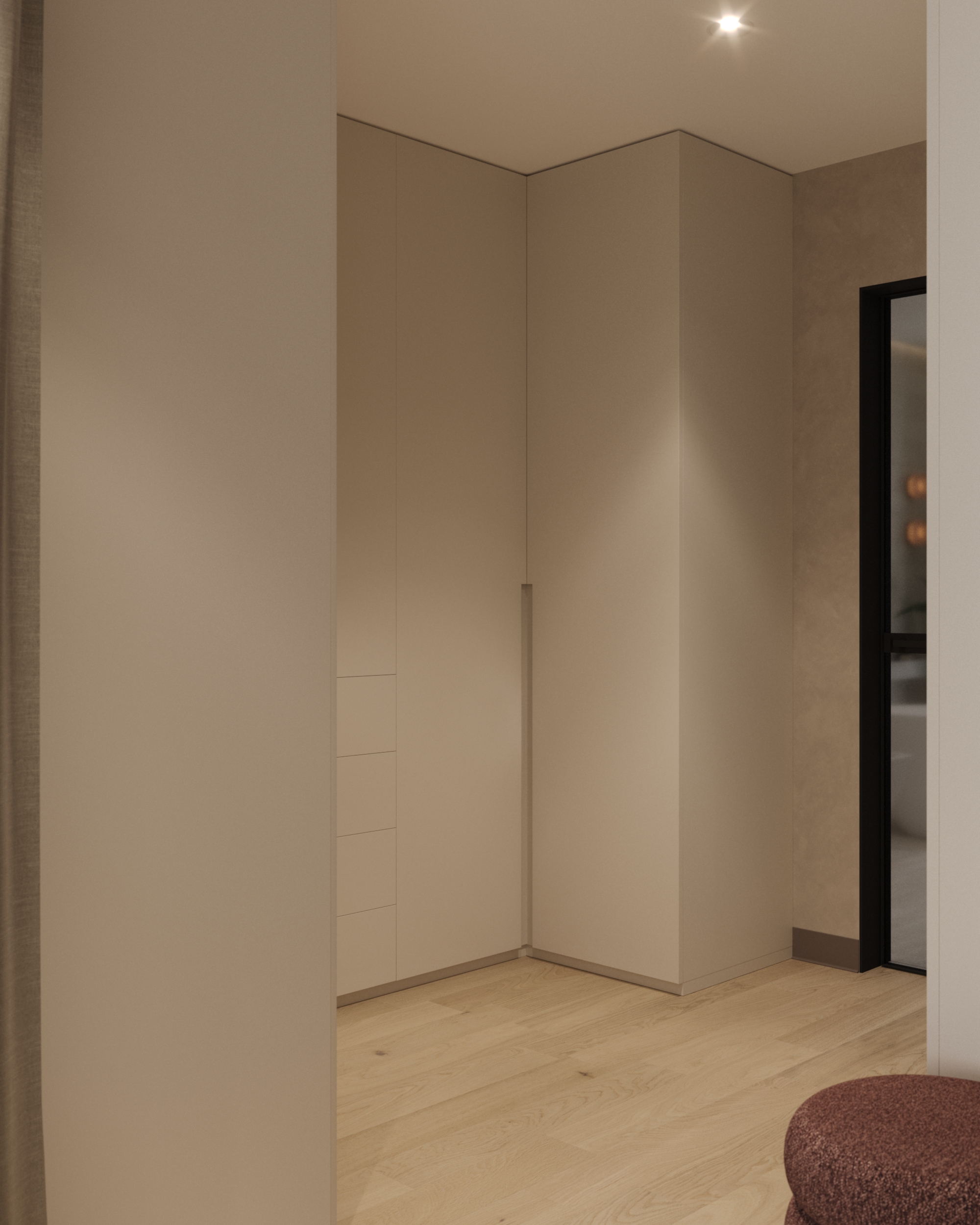Master bedroom + dressing room
