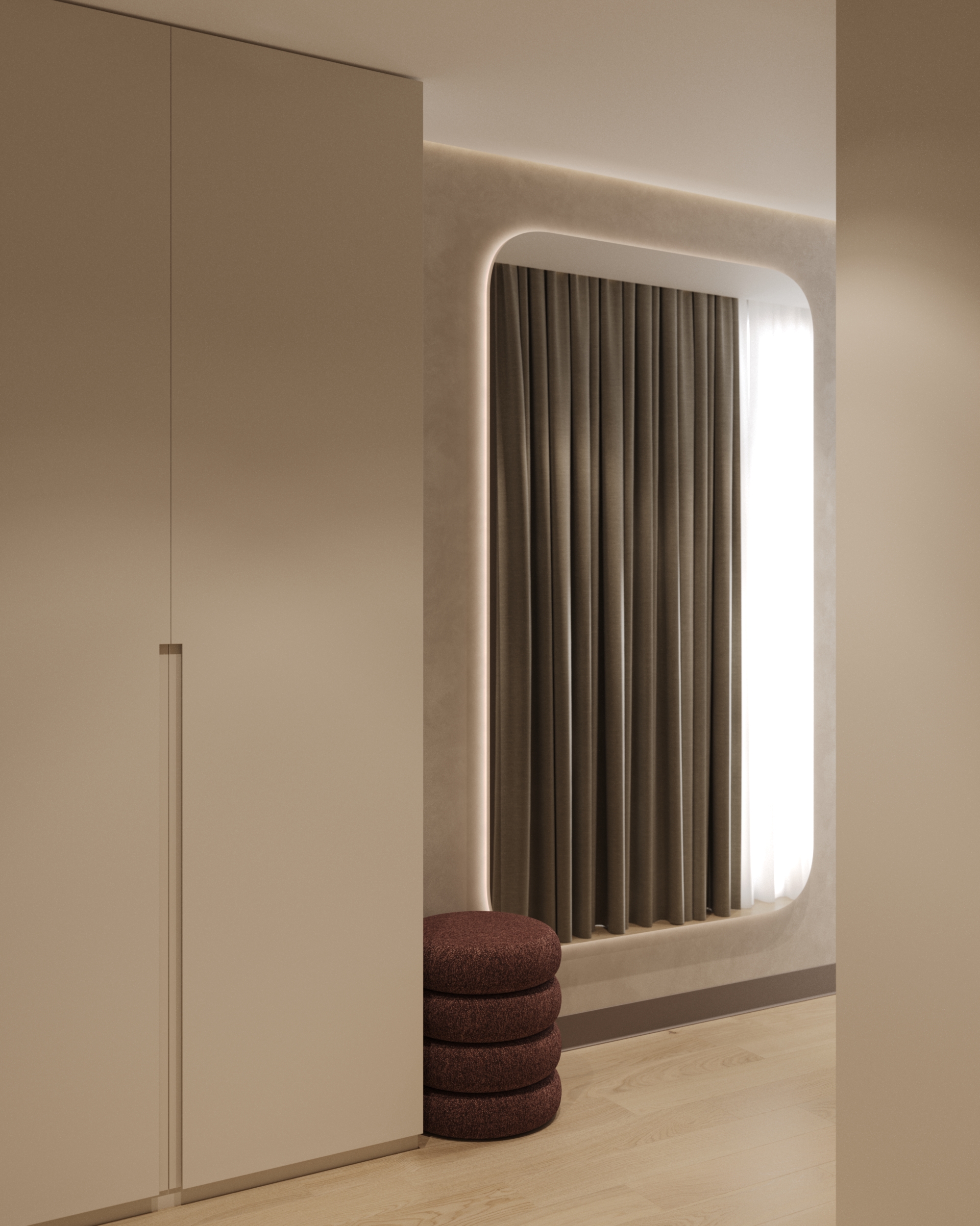 Master bedroom + dressing room