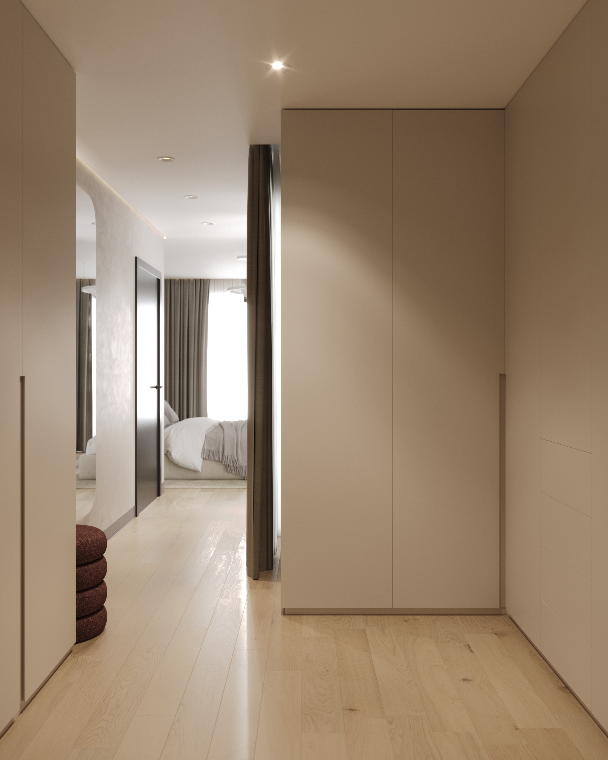 Master bedroom + dressing room